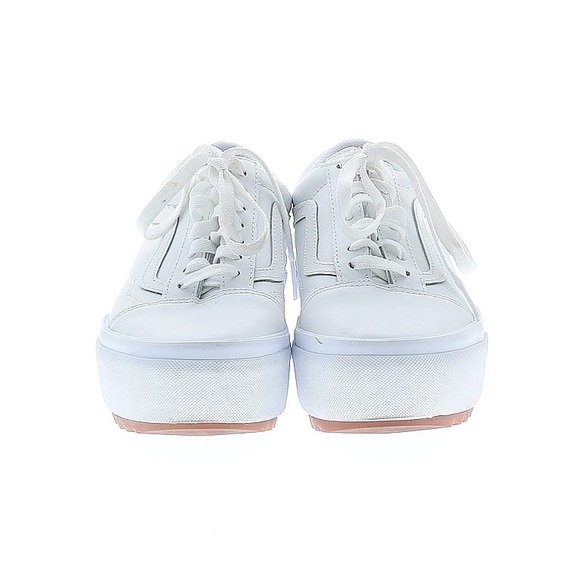 Vans Shoes - Vans Era Stacked Leather - Platform White Sneakers